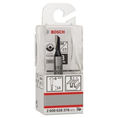 Bosch - Standard Seri Ahşap İçin Tek Oluklu, Sert Metal Düz Freze Ucu 8*5*51 mm