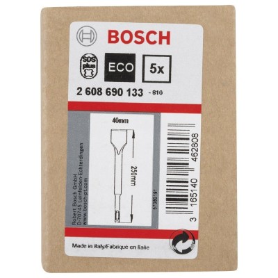 Bosch - SDS-Plus Şaftlı Yassı Keski 250*40 mm 5'li