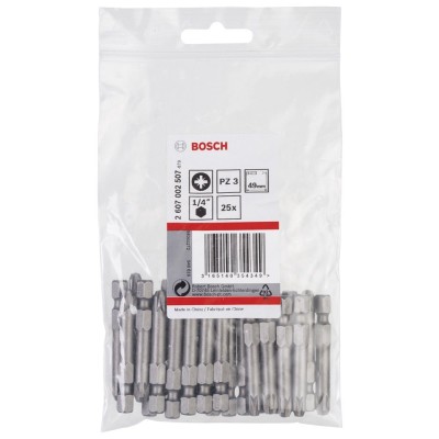 Bosch - Extra Hard Serisi Vidalama Ucu PZ 3*49 mm 25'li