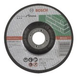 Bosch - 125*2,5 mm Standard Seri Bombeli Taş Kesme Diski (Taş)