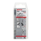 Bosch - Temiz Kesim Serisi Ahşap İçin T 101 D Dekupaj Testeresi Bıçağı - 25'Li Paket