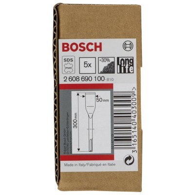Bosch - LongLife Serisi, SDS-Max Şaftlı Fayans Keski 300*50 mm 5'li
