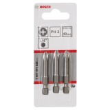 Bosch - Extra Hard Serisi Vidalama Ucu PH2*49 mm 3'lü