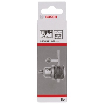 Bosch - 1,5-13 mm - 1/2''-20 Anahtarlı Mandren