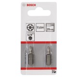 Bosch - Extra Hard Serisi Security-Torx® Vidalama Ucu T15H*25 mm 2li
