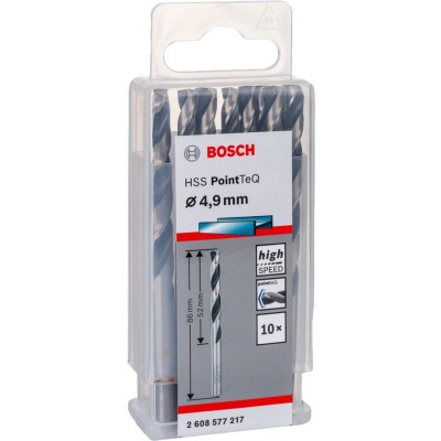 Bosch - HSS-PointeQ Metal Matkap Ucu 4,9 mm 10'lu
