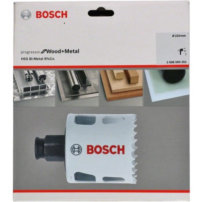 Bosch - Yeni Progressor Serisi Ahşap ve Metal için Delik Açma Testeresi (Panç) 210 mm