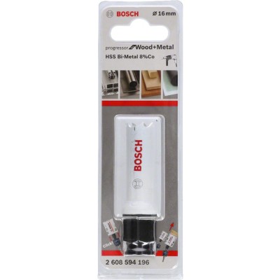Bosch - Yeni Progressor Serisi Ahşap ve Metal için Delik Açma Testeresi (Panç) 16 mm