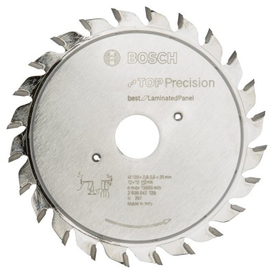Bosch - Best Serisi Hassas Kesim Lamine Panel için Ön Çizme Bıçağı 120*20 mm 12+12 Diş