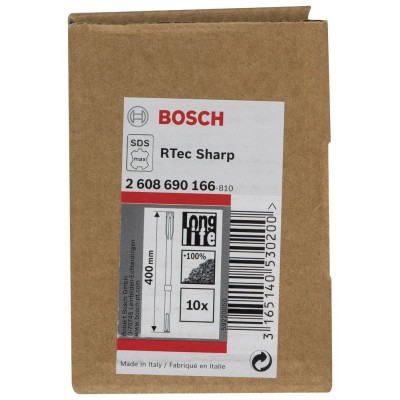 Bosch - Rtec Serisi, SDS-Max Şaftlı Yassı Keski 400*25 mm 10'lu