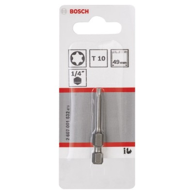 Bosch - Extra Hard Serisi Vidalama Ucu T10*49 mm 1'li