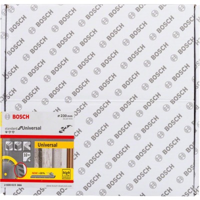 Bosch - Standard Seri Genel Yapı Malzemeleri İçin Elmas Kesme Diski 230 mm 10'lu Paket