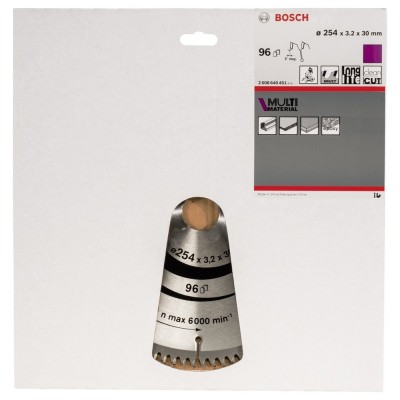 Bosch - Standard for Serisi Çoklu Malzeme için Daire Testere Bıçağı 254*30 mm 96 Diş