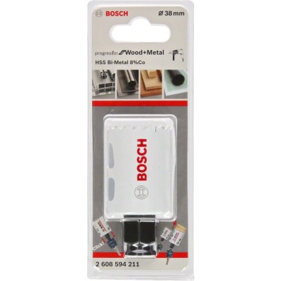 Bosch - Yeni Progressor Serisi Ahşap ve Metal için Delik Açma Testeresi (Panç) 38 mm