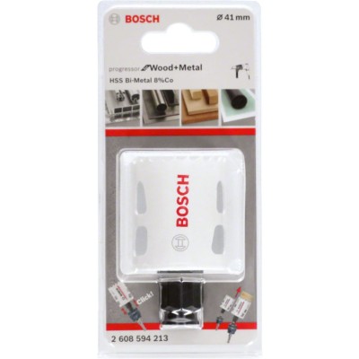 Bosch - Yeni Progressor Serisi Ahşap ve Metal için Delik Açma Testeresi (Panç) 41 mm