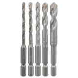 Bosch - Altıgen Şaftlı, HEX-9 Serisi HEX-9 Serisi Seramik için Matkap Ucu 5'li Set 4-5-6-8-10 mm