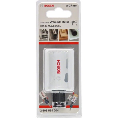 Bosch - Yeni Progressor Serisi Ahşap ve Metal için Delik Açma Testeresi (Panç) 27 mm