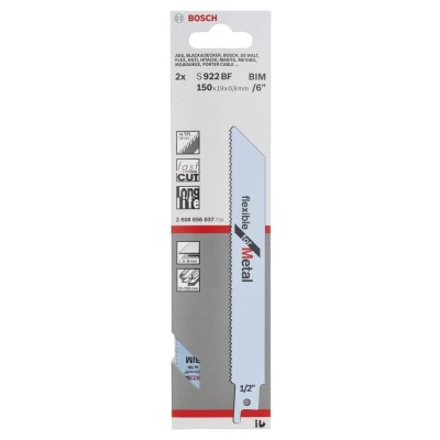 Bosch - Flexible Serisi Metal için Panter Testere Bıçağı S 922 BF - 2'li