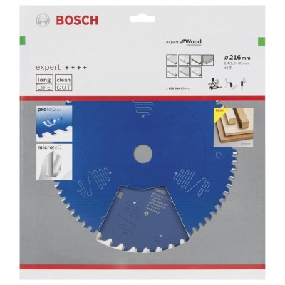 Bosch - Expert Serisi Ahşap için Daire Testere Bıçağı 216*30 mm 40 Diş