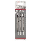 Bosch - Extra Temiz Kesim Serisi Sert Ahşap İçin T 308 BOF Dekupaj Testeresi Bıçağı - 3'Lü Paket
