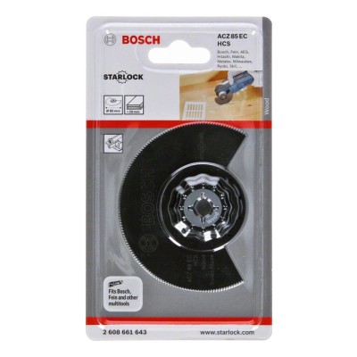 Bosch - Starlock - ACZ 85 EC - HCS Ahşap İçin Segman Testere Bıçağı, Bombeli 1'li