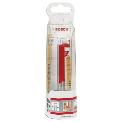 Bosch - Expert Serisi Ahşap İçin Çift Oluklu, Sert Metal Düz Freze Ucu 12*12*98 mm
