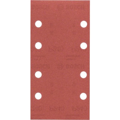 Bosch - Titreşimli Zımpara Kağıdı 10'lu, 93 x 185 mm 240 Kum 8 Delik