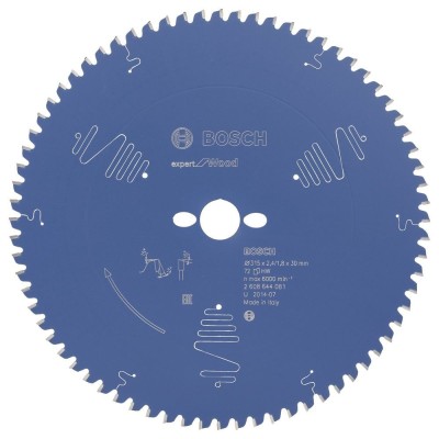 Bosch - Expert Serisi Ahşap için Daire Testere Bıçağı 315*30 mm 72 Diş