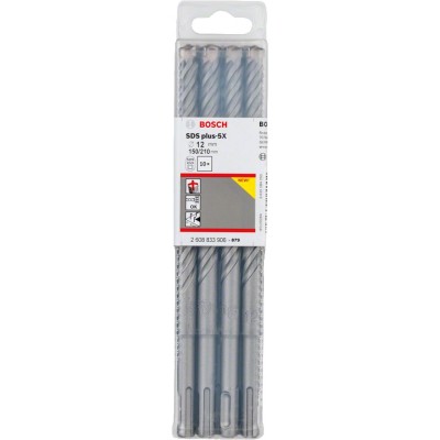 Bosch - SDS-Plus-5X Serisi Kırıcı Delici Matkap Ucu 12*210 mm 10'lu