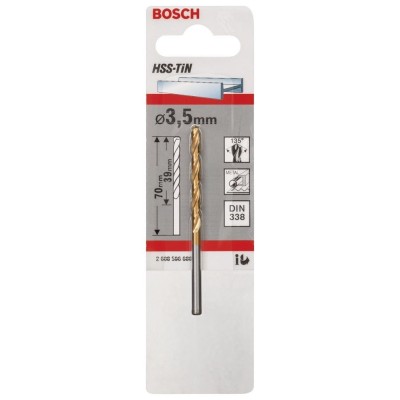 Bosch - HSS-TiN Metal Matkap Ucu 3,5*70 mm