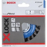 Bosch - X-LOCK - Heavy Serisi Metal İçin Burgulu Yuvarlak Fırça 115*0,5 mm