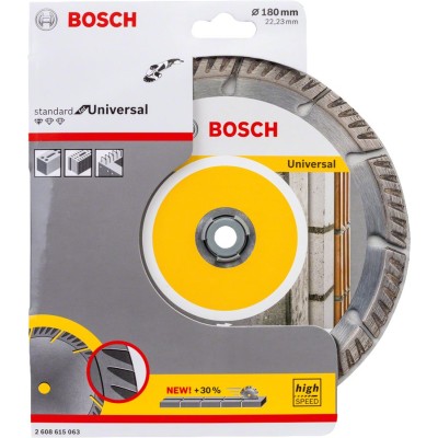 Bosch - Standard Seri Genel Yapı Malzemeleri İçin Elmas Kesme Diski 180 mm