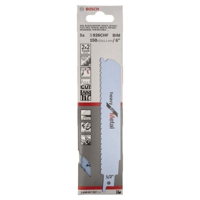 Bosch - Heavy Serisi Metal için Panter Testere Bıçağı S 926 CHF - 5'li