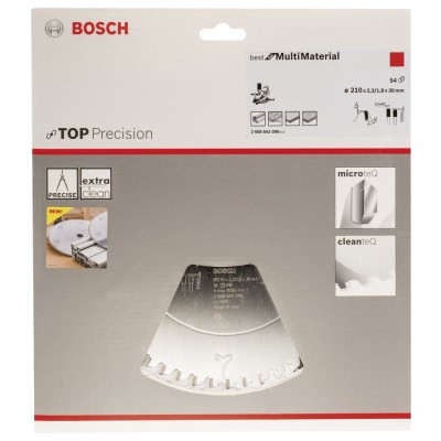 Bosch - Best Serisi Hassas Kesim Çoklu Malzeme için Daire Testere Bıçağı 210*30 mm 54 Diş