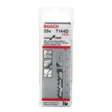 Bosch - Hızlı Kesim Serisi Ahşap İçin T 144 D Dekupaj Testeresi Bıçağı - 25'Li Paket
