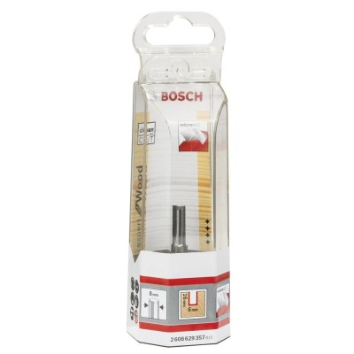 Bosch - Expert Serisi Ahşap İçin Çift Bıçaklı, Tam Sert Metal Kanal Freze Ucu 8*6*51 mm