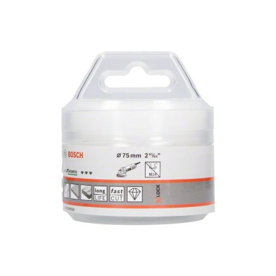 Bosch - X-LOCK - Best Serisi, Taşlama İçin Seramik Kuru Elmas Delici 75*35 mm