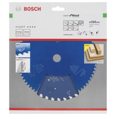 Bosch - Expert Serisi Ahşap için Daire Testere Bıçağı 210*30 mm 40 Diş