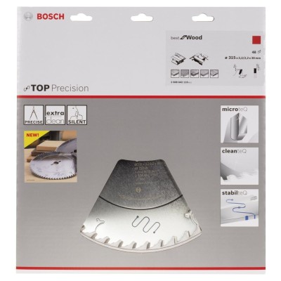 Bosch - Best Serisi Hassas Kesim Ahşap için Daire Testere Bıçağı 315*30 mm 48 Diş
