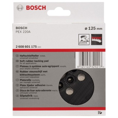 Bosch - 125 mm Zımpara Tabanı Orta Sertlikte (PEX)