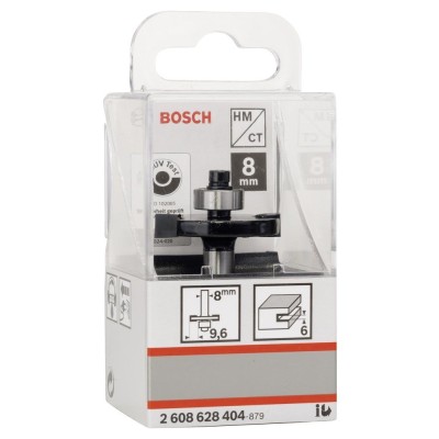Bosch - Standard Seri Ahşap İçin Çift Oluklu, Sert Metal Bilya Yataklı Diskli Kanal Frezesi 8*32*6*51 mm
