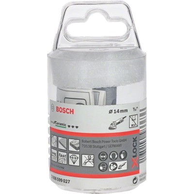 Bosch - X-LOCK - Best Serisi, Taşlama İçin Seramik Kuru Elmas Delici 14*30 mm