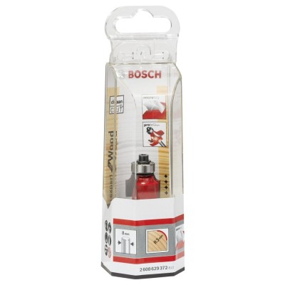 Bosch - Expert Serisi Ahşap İçin Çift Oluklu, Sert Metal Bilye Yataklı Yuvarlama Frezesi 8*3*55mm