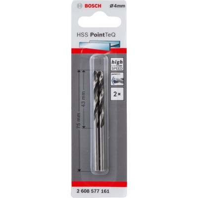 Bosch - HSS-PointeQ Metal Matkap Ucu 4,0 mm 2'li