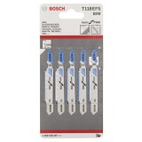 Bosch - Ekonomik Seri Inox (Paslanmaz Çelik) İçin T 118 EFS Dekupaj Testeresi Bıçağı - 5'Li Paket
