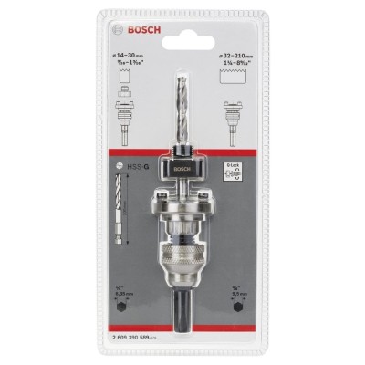 Bosch - Altıgen Şaftlı Q-Lock (Hızlı Kilitleme) Adaptörü, 14-210 mm Pançlar için