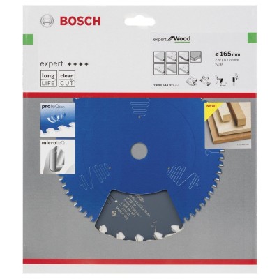Bosch - Expert Serisi Ahşap için Daire Testere Bıçağı 165*20 mm 24 Diş