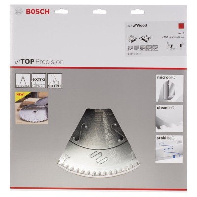 Bosch - Best Serisi Hassas Kesim Ahşap için Daire Testere Bıçağı 350*30 mm 84 Diş