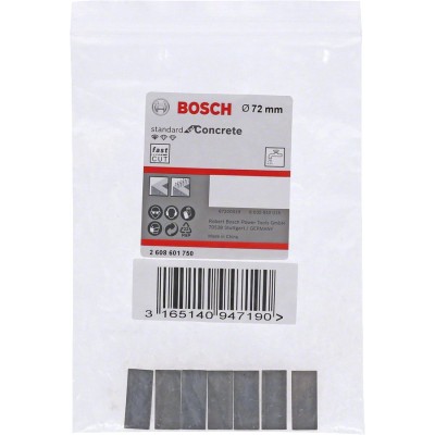 Bosch - Standard Seri Sulu Elmas Karot Ucu Segmanı 72mm 1 1/4'' 7'li