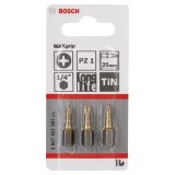 Bosch - Max Grip Serisi Vidalama Ucu PZ 1*25 mm 3'lü